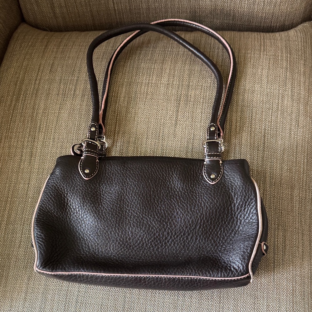 Cole Haan Black and Pink Shoulder Bag - Picture 3 of 7